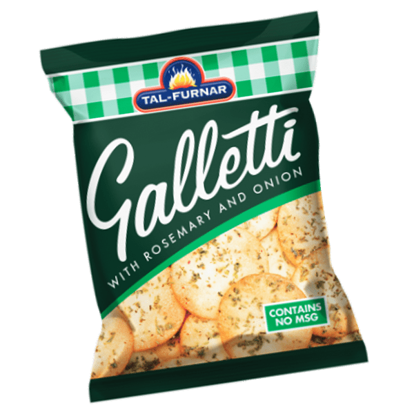 Cracker mit Rosmarin und Zwiebeln Traditionelle Galletti mit Rosmarin und Zwiebeln