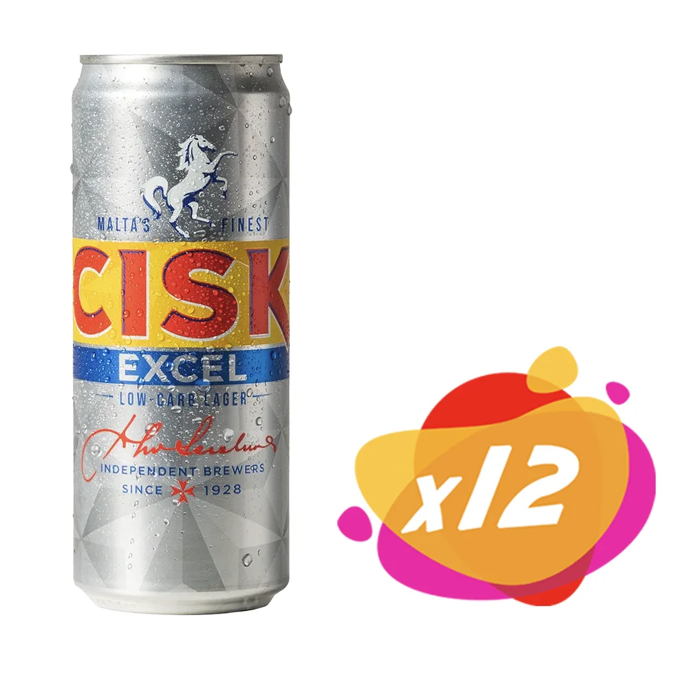 12 Cisk Excel 500 cans 12 Pack Cisk Excel Bier aus Malta