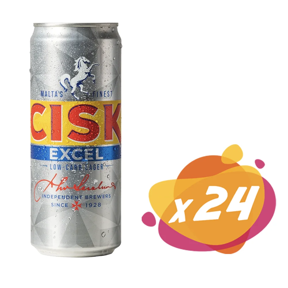 24 Cisk Excel 500 cans 24 Pack Cisk Excel Bier aus Malta