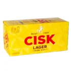 Cisk Lager Bier 8er-Pack mit 330-ml-Dosen im gelben Karton