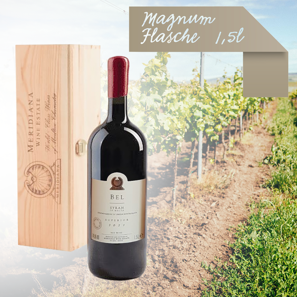 BEL MAGNUM – Syrah aus Malta Meridiana BEL - 1,5 Liter Flasche