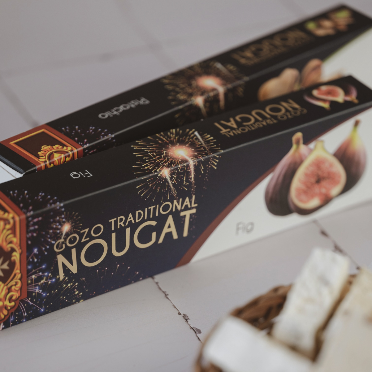 Feigen Noughat Nougat mit Feigen