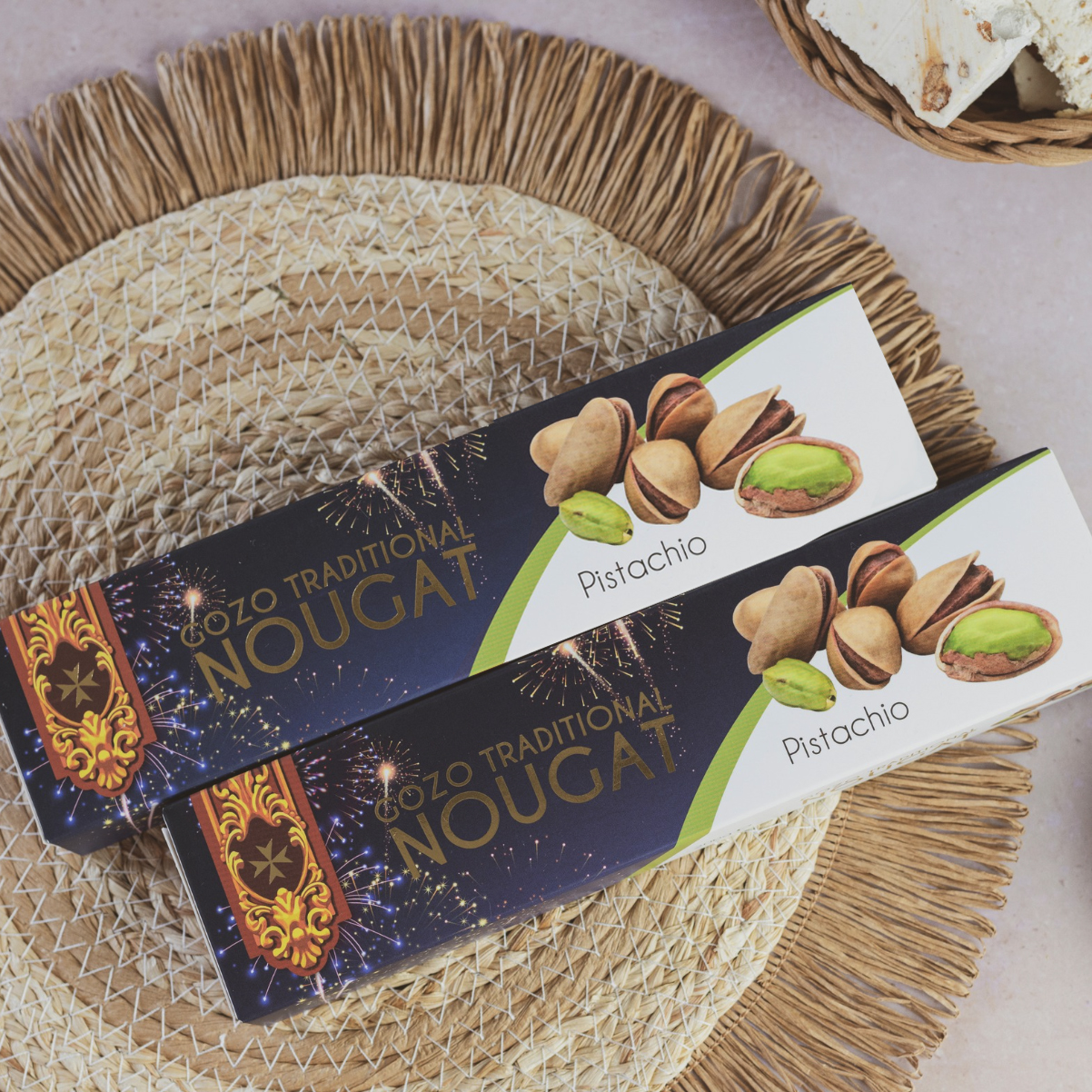 Pistacchio Noughat Nougat mit Pistazien