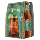 Kinnie Rumba 250-ml-Flaschen als 4er-Pack im türkisen Karton