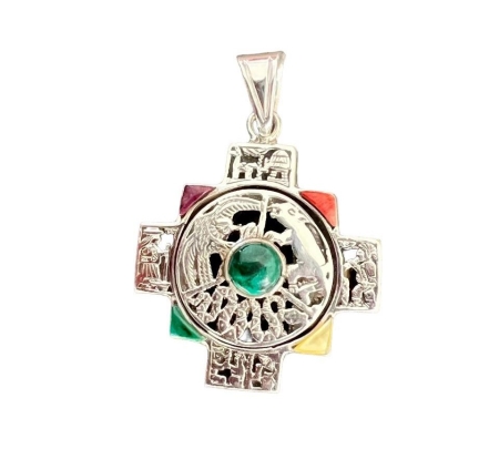 Silber Anhänger „Chakana“ 2. seitig) Silber Anhänger „Chakana“ 2. seitig) – Chakana