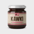Filfla Chilli Co. Kawki Kakao-Rosmarin-Chili-Konfitüre im 212-ml-Glas mit rosafarbenem Etikett