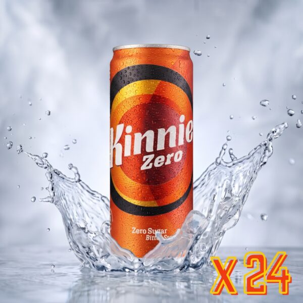 Kinnie Zero Softdrink ohne Zucker in der 330-ml-Dose als 24er-Pack