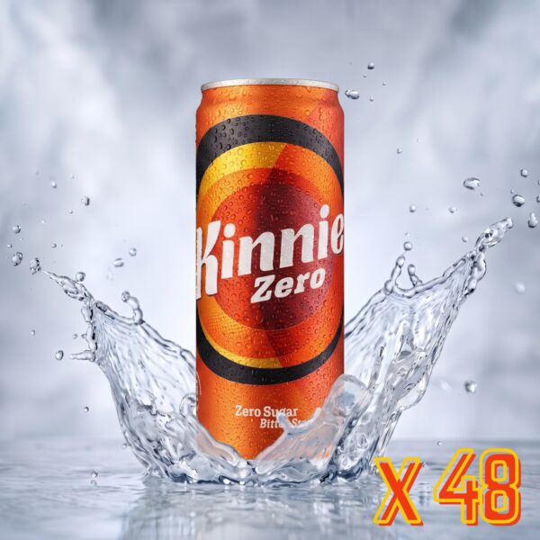 Kinnie Zero Softdrink ohne Zucker in der 330-ml-Dose als 48er-Pack