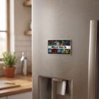Metall-Magnet „Hello Malta“ 9,5 x 4,5 cm am Kühlschrank