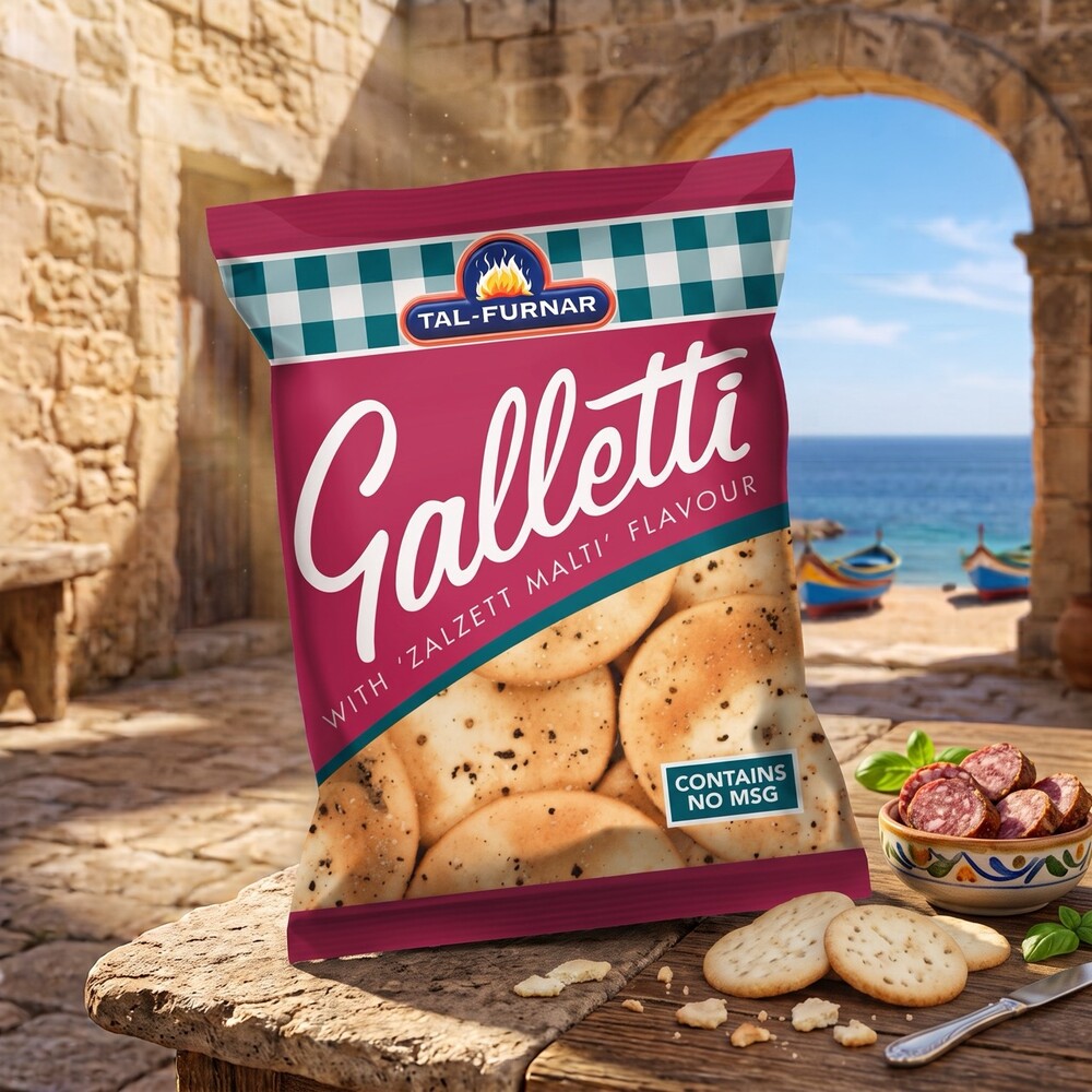 Galletti Zalzett ta Malta 70g Tal-Furnar Galletti Cracker mit Zalzett ta Malta Geschmack, 70 g