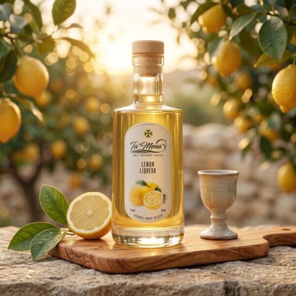 Ta Mena Zitronenlikoer 200 ml von der Insel Gozo