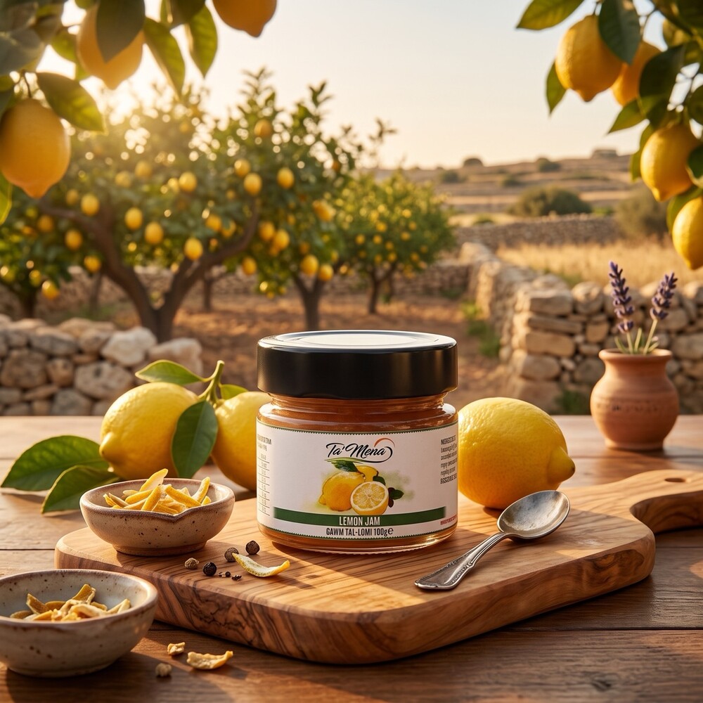 Zitronenmarmelade Ta Mena 100g Ta Mena Zitronenmarmelade 100 g von der Insel Gozo