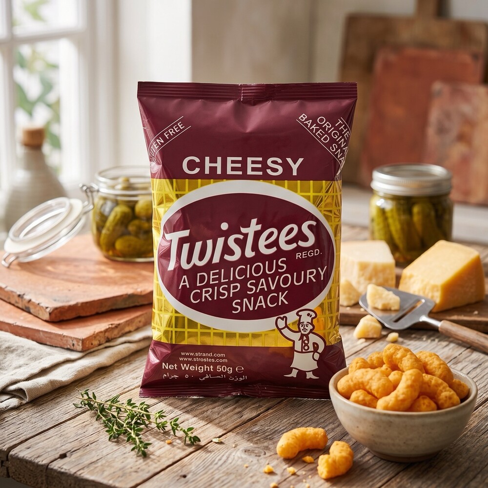 Twistees Cheesy 50g Twistees Cheesy 50 g, der Kultsnack aus Malta